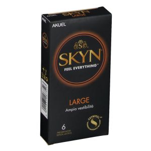 Akuel skin large profilattico in poliisoprene 6 pezzi