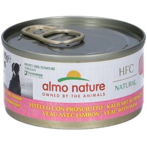 Almo Nature Hfc Cuisine Vitello i Prosciutto Cibo Umido per Cani Adulti Lattina 95g