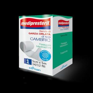 Benda Orlata Medipresteril Cambric M5x500cm 14/12 Fili