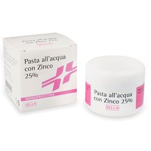 Sella Pasta All'Acqua Con Zinco 25% Per Arrossamenti Cutanei Dei Neonati 100 ml