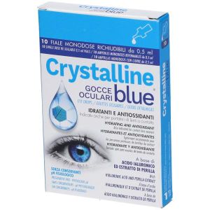 Phyto Garda Crystalline Blue Gocce Oculari  10 Fiale 0,5ml Globuli Contenitore MONOdose