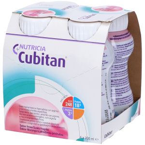 Cubitan Integratore Nutrizionale Gusto Fragola 4x200ml