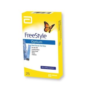 Strisce Misurazione Glicemia Freestyle Optium Test Strips 25 Pezzi