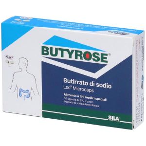 Butyrose Integratore di Butirrato di Sodio per L'intestino 30 Capsule
