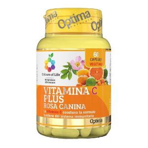 Optima Colours Of Life Vitamina C i Plus Rosa Canina Integratore Difese Immunitarie 60 Capsule