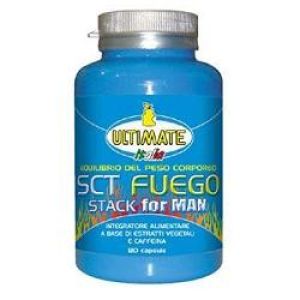 Ultimate sport sct fuego stack man integratore dimagrante uomo 80 capsule