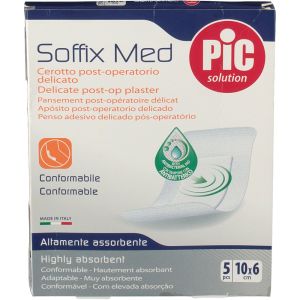 Pic Soffix Med Cerotto Post Operatorio Delicato 10x6 cm 5 Pezzi