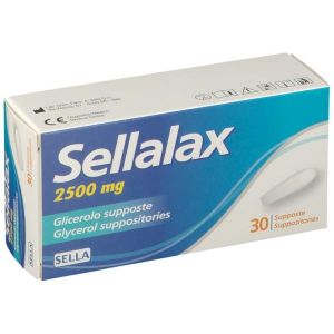 Sellalax Supposte Glicerina 2500mg 30 Pezzi