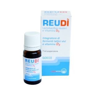 Reudì Integratore Fermenti Lattici e Vitamina D3 Gocce 7 ml