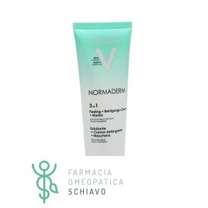 Vichy Normaderm 3in1 Maschera Esfoliante Detergente Pelle con Imperfezioni 125 ml
