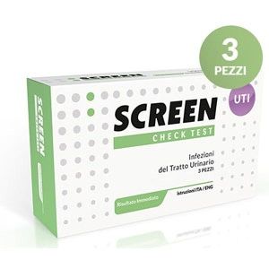 Screen Test Leucociti Sangue Nitrito e Proteina Urina Screentest Infezioni Vie Urinarie 3 Pezzi