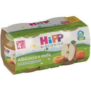 Hipp Biologico Omogeneizzato Albicocca e Mela 2x80g