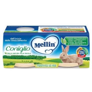 Omogeneizzati Di Carne Coniglio Mellin 4x80g