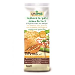 AltriCereali Preparato Per Pane Pizza E Focacce Con Grano Saraceno E Sorgo Biologico 500 g