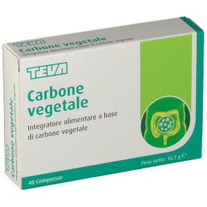 Teva Carbone Vegetale Integratore Benessere Intestinale 40 Compresse