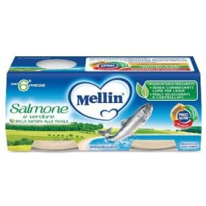 Omogeneizzati Di Pesce Salmone Mellin 2x80g