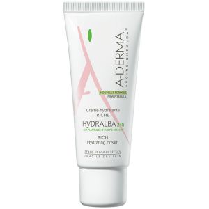 A-derma hydralba 24h crema ricca pelle secca viso 40 ml