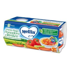 Mellin Primo Sugo Pomodoro e Verdure 2 Vasetti da 80g