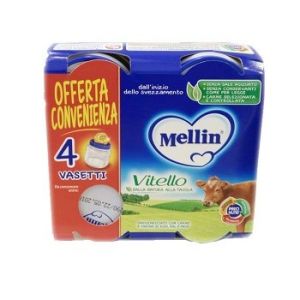 Mellin Omogeneizzato Vitello 4 Pezzi X 80g
