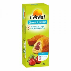Céréal Mini Plum Cake i Cuore di Fragola Senza Glutine 210g