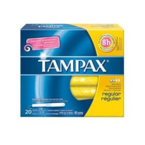Tampax blue box regular assorbente interno flusso leggero medio 20 pezzi