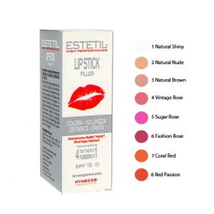 Estetil lip stick filler rossetto trattamento natural brown