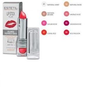 Estetil lip stick filler rossetto trattamento coral red 07