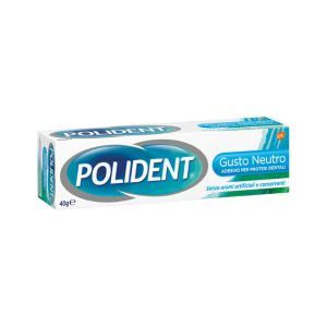 Polident Gusto Neutro Crema Adesiva per Dentiere Ipoallergenica 40 g