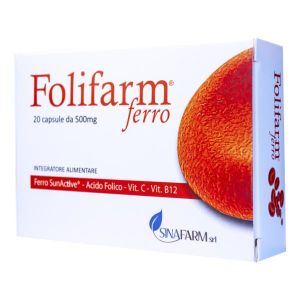Folifarm Ferro Integratore 20 Capsule 500mg