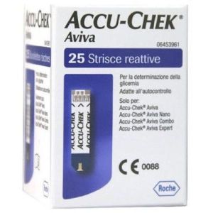 Strisce Misurazione Glicemia Accu-chek Aviva Brk Retail 25 Pezzi