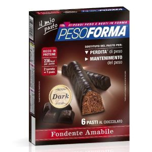 Pesoforma Barrette Al Cioccolato Fondente Amabile 6 Pasti