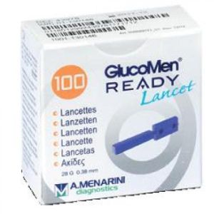 A. Menarini Glucomen Ready Lancet 28g Lancette Pungidito 100 Pezzi
