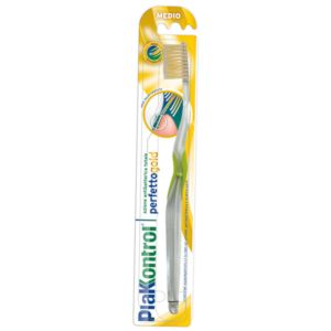 Plakkontrol perfetto gold spazzolino con setole a doppia lunghezza medio