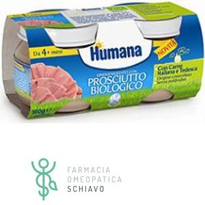 Humana Omogeneizzato Di Prosciutto Biologico 2x80g