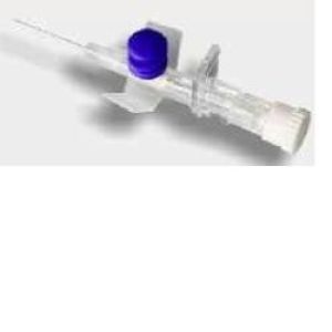 PB Pharma Ago Cannula 16G Intravenoso A 2 Vie Con Alette Grigie
