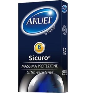 Akuel Preservativi Sicuro Massima Protezione 6 Pezzi