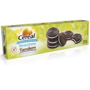 Céréal Tandem Biscotti al Cacao Con Ripieno Vaniglia Senza Glutine 125 g