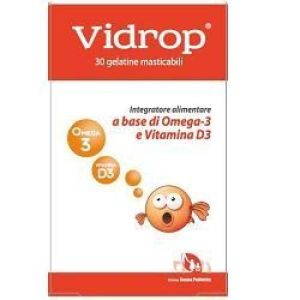 Vidrop Omega 3 Integratore Omega 3 30 Gelatine Masticabili