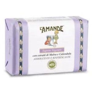 L'amande Marseille Sapone Vegetale Malva/calendula 200g