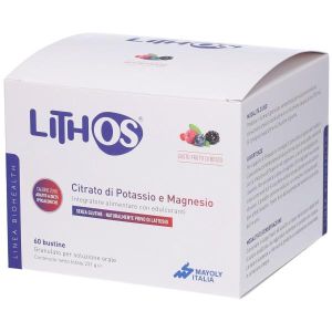 Lithos Frutti di Bosco Integratore di Citrato di Potassio e Magnesio 60 Bustine