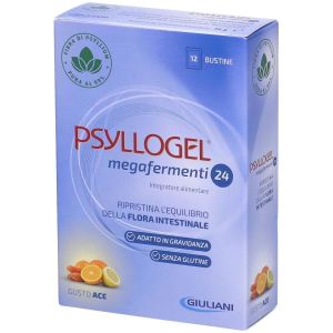 Psyllogel Megafermenti 24 Integratore Fermenti Lattici Gusto Ace 12 Bustine