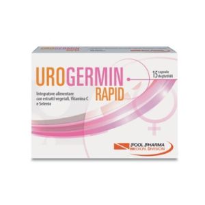Urogermin rapid integratore benessere vie urinarie 15 capsule