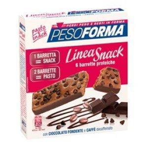 Pesoforma Beactive Barrette Con Cioccolato Fondente E Caffe Decaffeinato 6 Pezzi