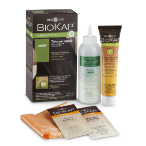 Biokap nutricolor delicato 4,00 castano naturale tinta tubo + flacone