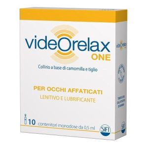Collirio Videorelax One Lenitivo e Lubrificante Occhi Affaticati 10 Contenitori  0,5ml Globuli Contenitore MONOdose