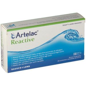 Artelac Reactive Soluzione Oftalmica Congiuntivite Allergica 20 Flaconcini  Globuli Contenitore MONOdose