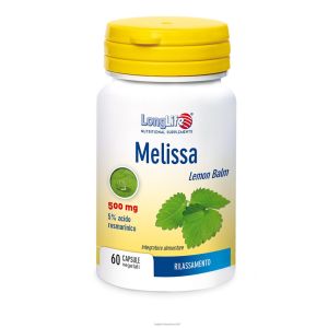 Longlife Melissa 500mg Integratore Alimentare 60 Capsule
