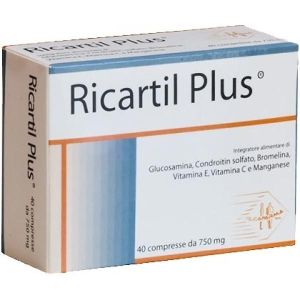 Ricartil Plus Integratore per Cartilagine 40 Compresse 750mg