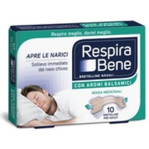 Cerotto Nasale Balsamico Adulti Respira Bene 10 Pezzi