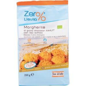 Fior Di Loto Zero% Lievito Margherite di Grano Kamut Con Riso Soffiato Bio 250g